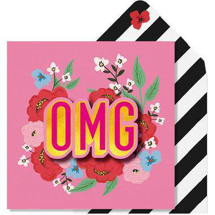 OMG Gold Foil Greeting Card by Tache
