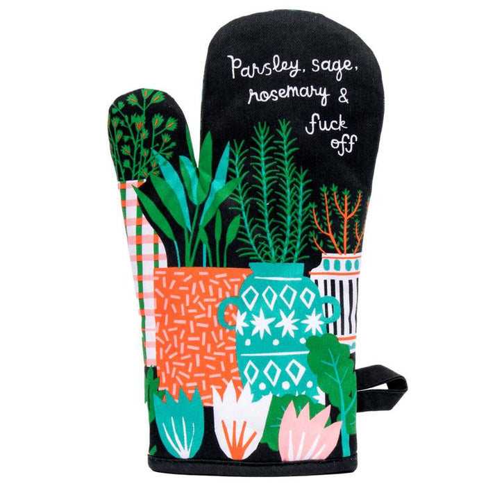Parsley, Sage, Rosemary and F*ck Off Oven Mitt by Blue Q