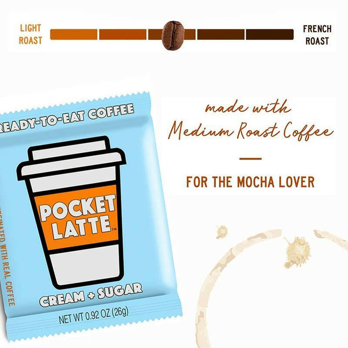 Pocket Latte - Caffeinated Coffee, Cream & Sugar Chocolate by Pocket Latte
