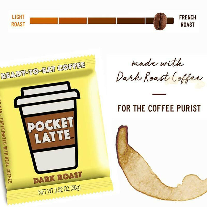 Pocket Latte - Caffeinated Dark Roast Coffee Chocolate by Pocket Latte