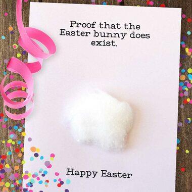 Proof That The Easter Bunny Does Exist Card by Design Sprinkles
