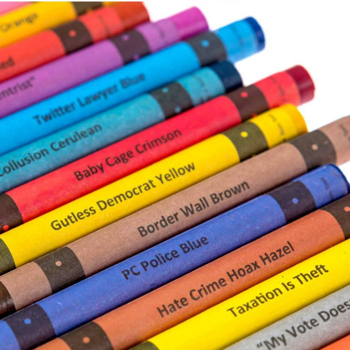 Red White and F*ck You Politically Offensive Crayons by Offensive Crayons