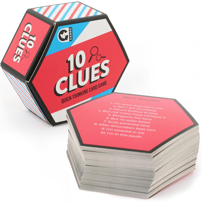 Ten Clues Fast Thinking Card Game by Ginger Fox