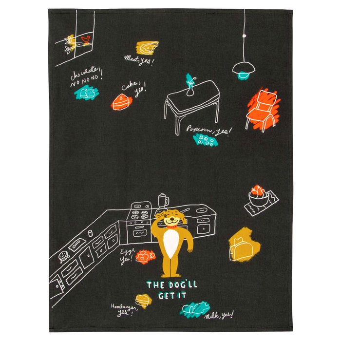 The Dog'll Get It Dish Towel by Blue Q
