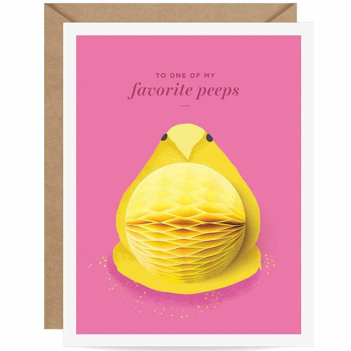 To One Of My Favorite Peeps Pop-up Easter Card by Inklings Paperie