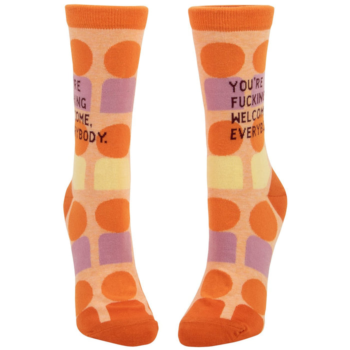 You're F*cking Welcome Everybody Socks by Blue Q