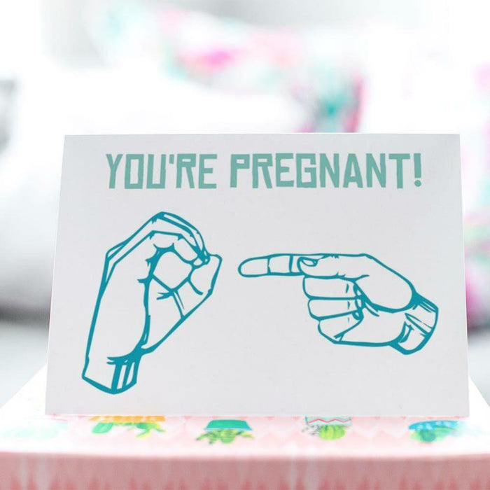 You're Pregnant! Greeting Card by Warren Tales Greeting Cards