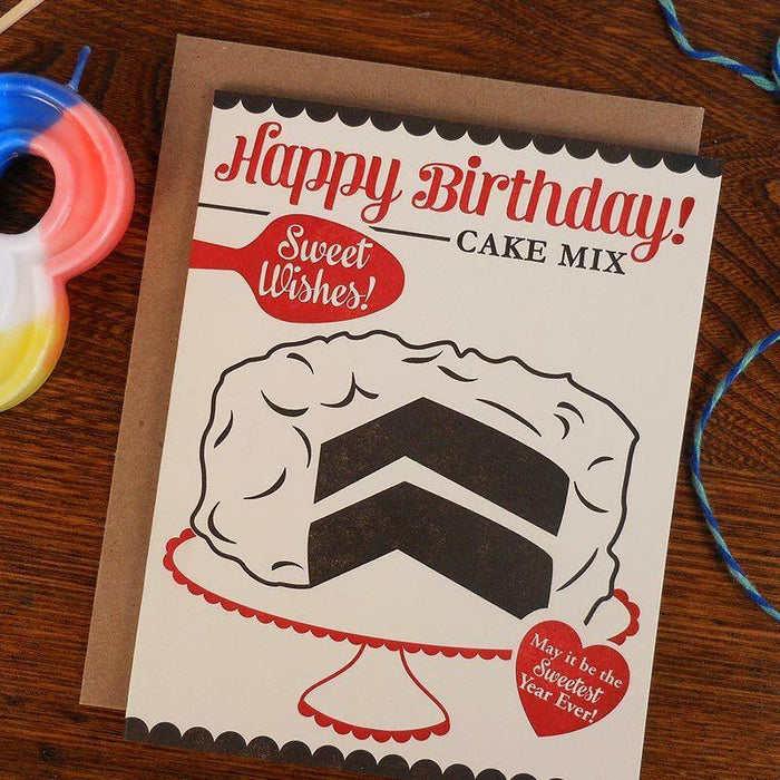Retro Cakebox Happy Birthday Card - a. favorite design