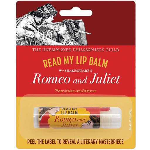 Romeo & Juliet Read My Lip Balm - Fun Gift for Shakespeare Fans
