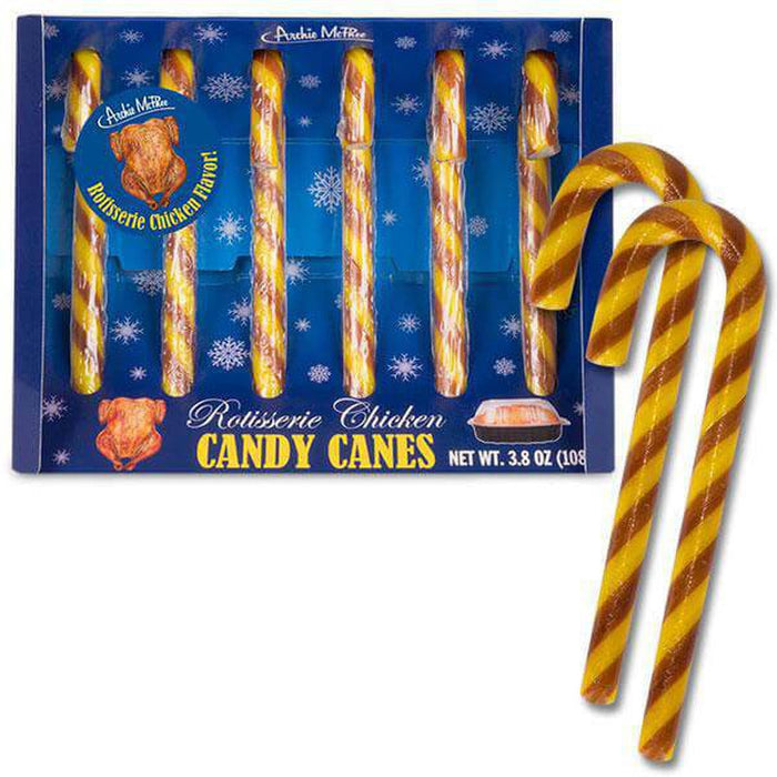 Rotisserie Chicken Candy Canes - Christmas Candy - Archie McPhee