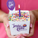 Vanilla Celebration Confetti Cake Kit - InstaCake Cards