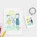 Kid's Drawing Shrinking Keyring Kit by Pikkii