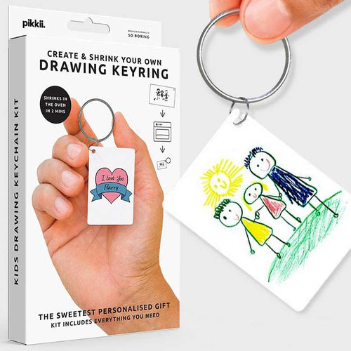 Kid's Drawing Shrinking Keyring Kit