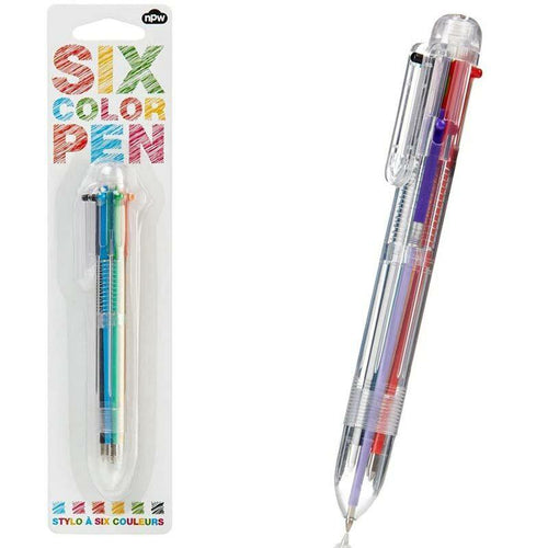 6 Pack Back to School Multicolor Pen in One Fun Pens for Kids Party Favors  Re