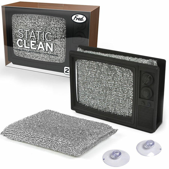 Static Clean Retro TV Sponge Holder - Fred & Friends