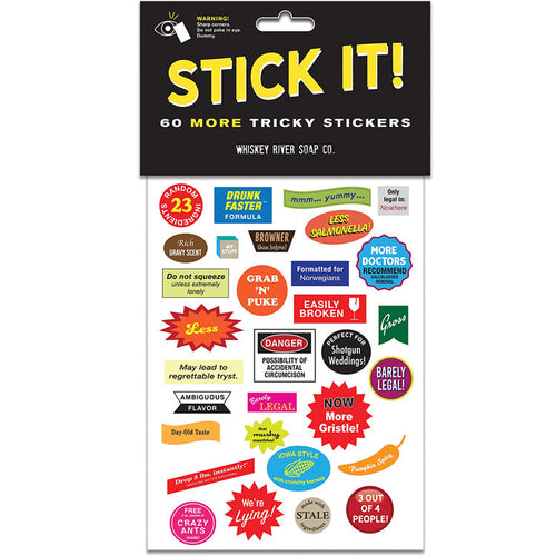 Stick It! Prank Sticker Pack Set B - Unique Gifts - Whiskey River Soap —  Perpetual Kid