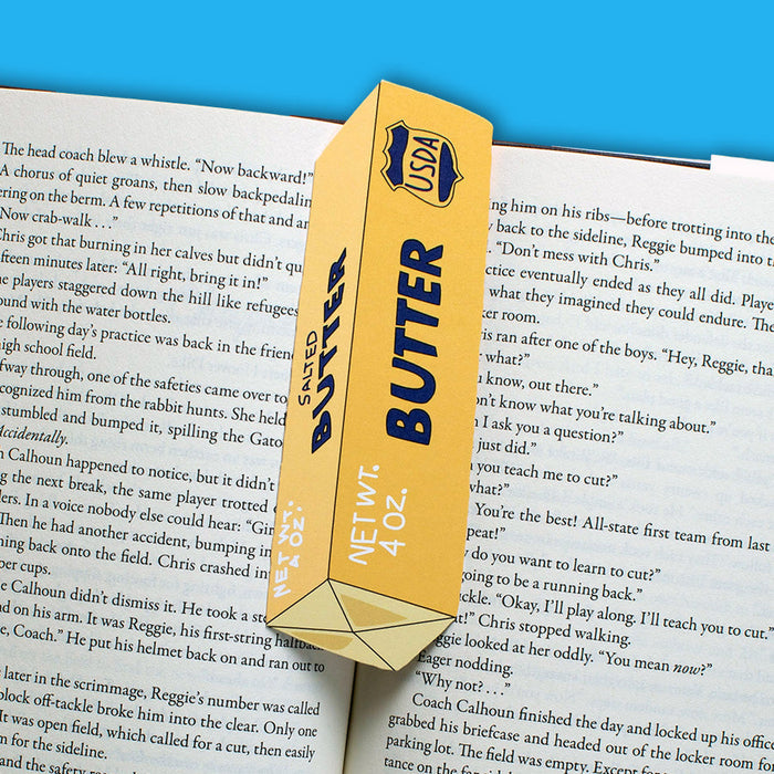 Stick of Butter Bookmark - Humdrum Paper