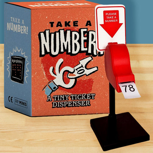 Take a Number Tiny Ticket Dispenser - Perpetual Kid