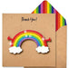 Thank You! Rainbow Glitter Card - Tache