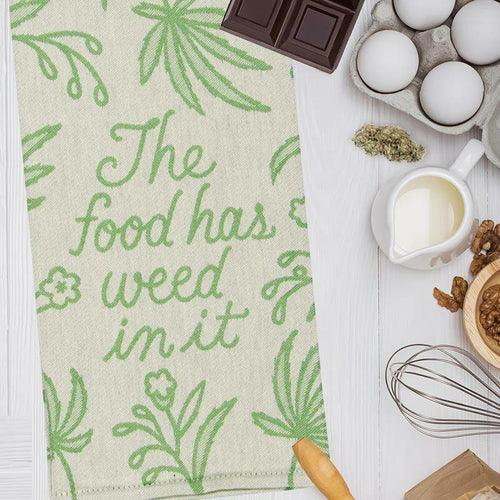 100% Cotton Kitchen Towels Printed with Cute Kitchen Sayings Just Roll  With It