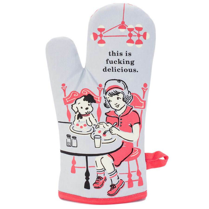 This Is F*cking Delicious Oven Mitt - Blue Q
