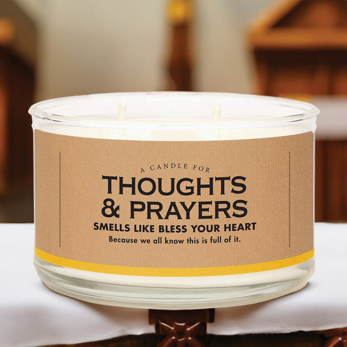 A Candle For Thoughts And Prayers - Whiskey RiverA Candle For Thoughts And Prayers - Whiskey River - Bless Your Heart - Funny Candle