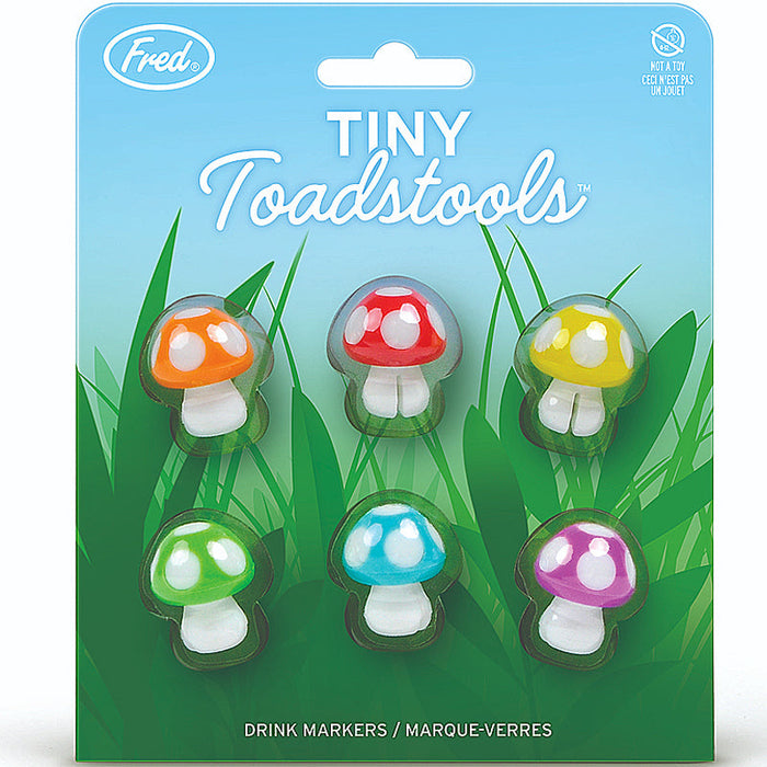 Tiny Toadstools Mushroom Drink Markers - Fred & Friends