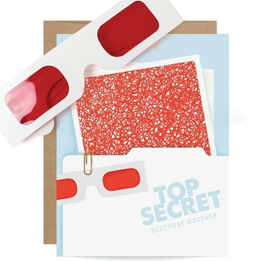 Top Secret File Decoder Birthday Card - Inklings Paperie