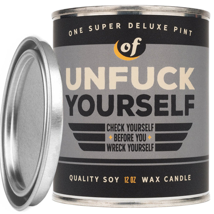 Unfuck Yourself Vintage Paint Can Candle - Whiskey River Soap Co.