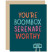 80's Boombox Serenade Greeting Card - Unique Gift by A Smyth Co