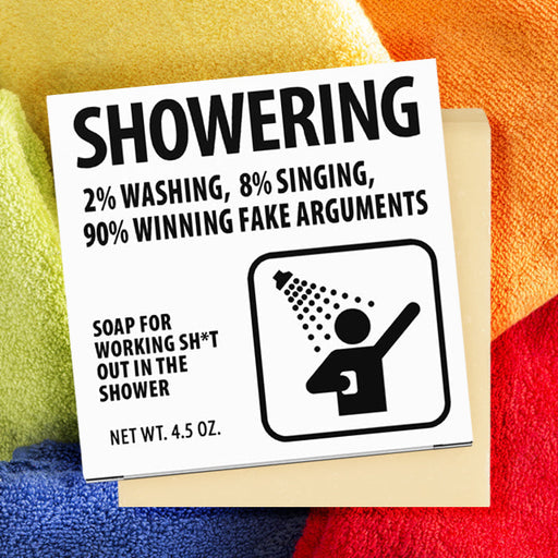 90% Winning Fake Arguments in the Shower Meme Soap - Unique Gift by Totally Cheesy