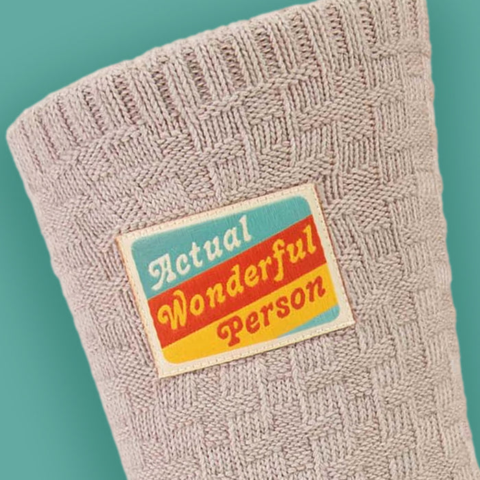 Actual Wonderful Person Tag Socks - Unique Gift by Blue Q