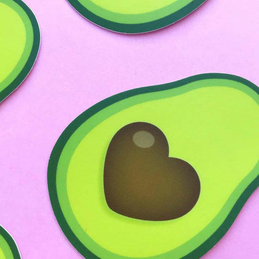 Avocado Heart Vinyl Sticker - Unique Gift by Praxis Design Studio