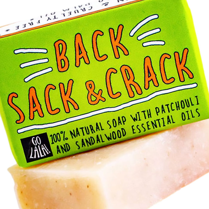 Back, Sack & Crack Soap Bar - Unique Gift by Go La La
