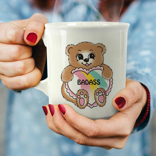 Badass Teddy Bear Mug - Unique Gift by Fred