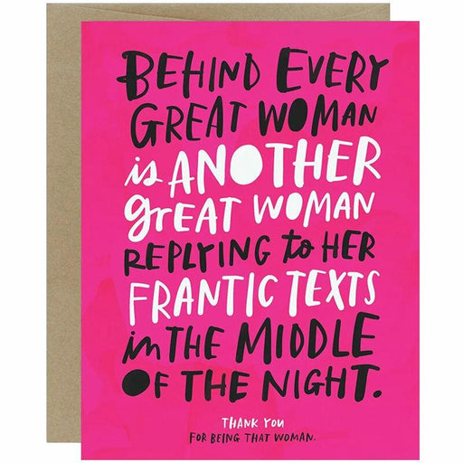 Behind Every Great Woman Friendship Card - Unique Gift by Emily McDowell & Friends