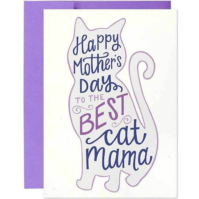 Best Cat Mama Mother's Day Card - Unique Gift by Hennel Paper Co.