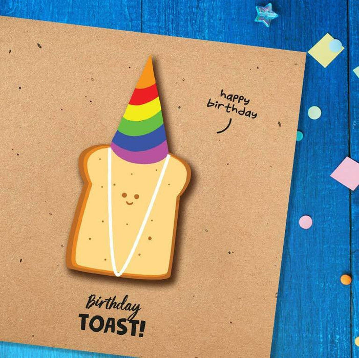 Birthday Toast Greeting Card - Unique Gift by Tache