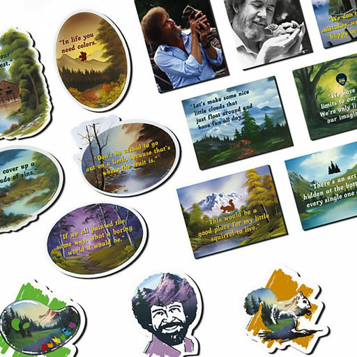 Bob Ross Happy Little Magnets - Unique Gift by Running Press