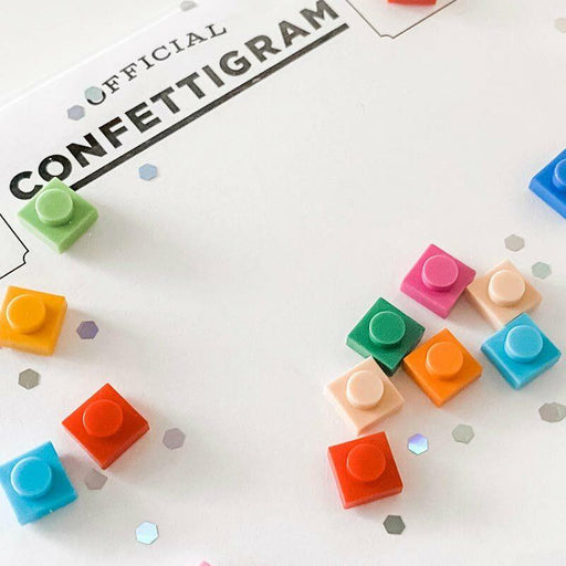 Building Blocks Confettigram - Unique Gift by Inklings Paperie