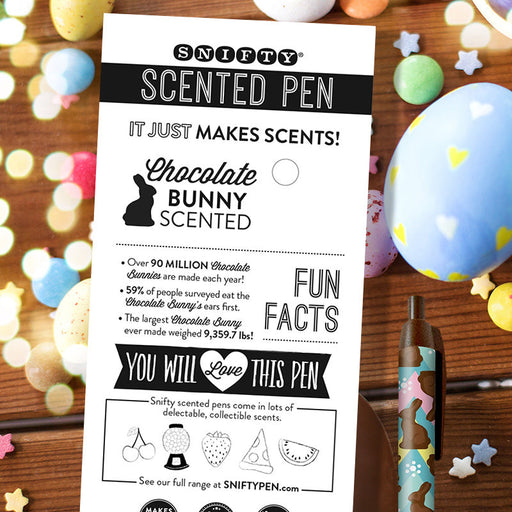 Chocolate Easter Bunny Scented Pen - Unique Gift by Snifty