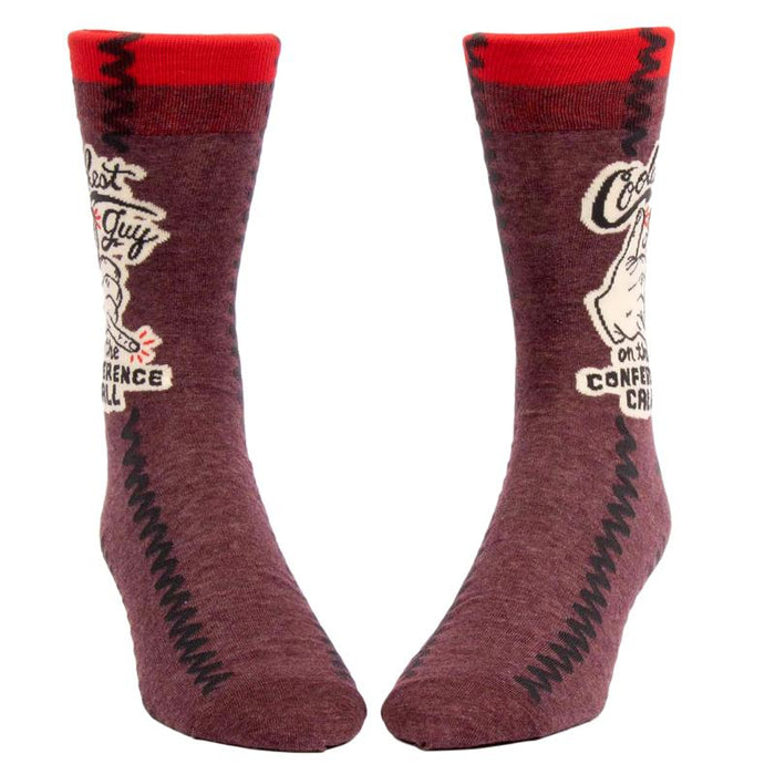 Coolest Guy On The Conference Call Men's Socks - Unique Gift by Blue Q