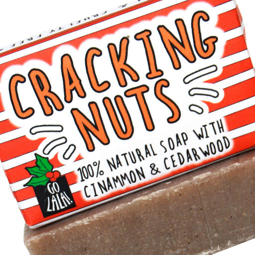 Cracking Nuts Christmas Stocking Stuffer Soap Bar - Unique Gift by Go La La