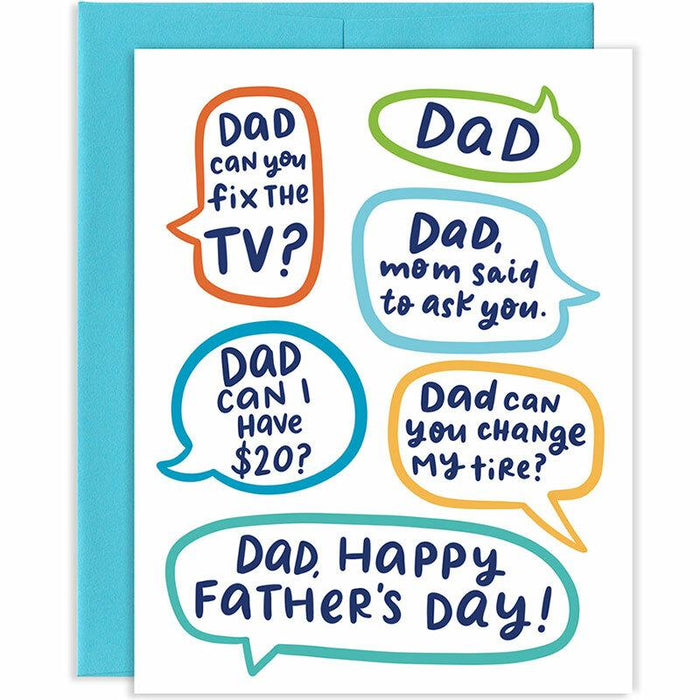 DAD! Can You...? Father's Day Card - Unique Gift by Grey Street Paper