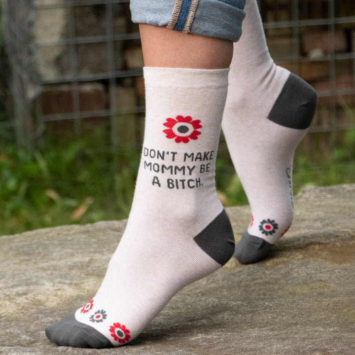 Don't Make Mommy Be A B*tch Socks - Unique Gift by Blue Q
