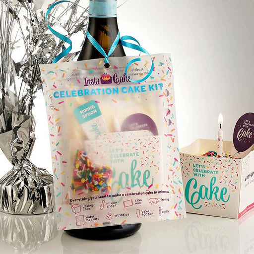 Double Chocolate Celebration Cake Kit - Unique Gift by InstaCake Cards