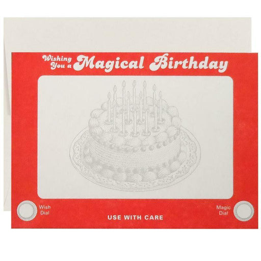 Etch A Sketch Birthday Card - Unique Gift by a. favorite design