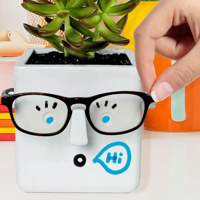 Face Plant Planter + Eyeglass Holder - Unique Gift by 30 Watt