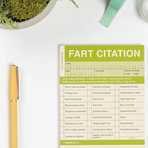 Fart Citation Pad - Unique Gift by Knock Knock