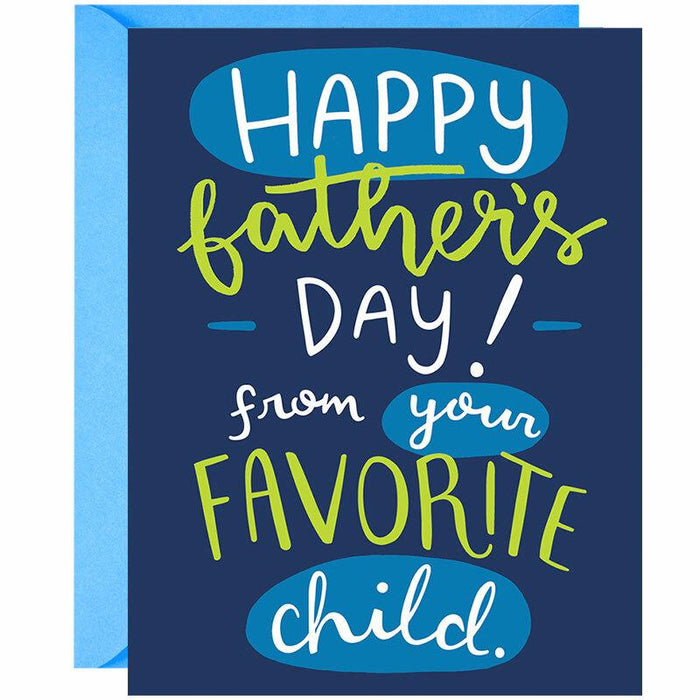 From Your Favorite Child Father's Day Card - Unique Gift by Grey Street Paper